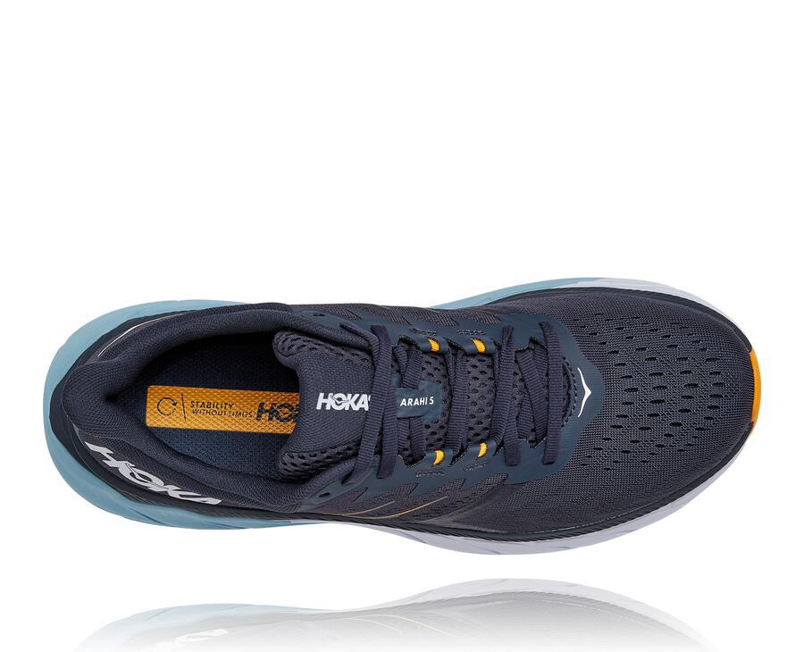 Hoka One One Arahi 5 Promenadskor Herr - Marinblå - CQVUS-7402